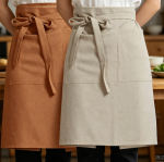 Linen Half Apron — Large Pocket, Unisex - Image 2