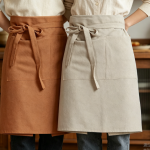 Linen Half Apron — Large Pocket, Unisex