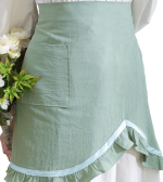 Linen Half Apron — For Baking, Gardening & Painting - Image 2