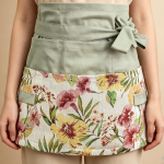 Linen Garden Apron — Eight Pockets, Cute Style