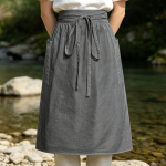 Linen Half Apron — Ruffled, Vintage-Style, Bright Colors