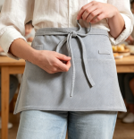 Linen Half Apron — Breathable, For Chefs & Cooking - Image 2