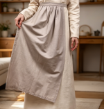 Linen Half Apron — Medieval Vintage Style (Women's) - Image 2